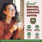 Low Acid Organic Coffee – Whole Bean, Mold-Free & Stomach Friendly by Java Planet, Costa Rican Single Origin Coffee, Dark Roast, Smooth Full Flavored, 2x1LB Bag