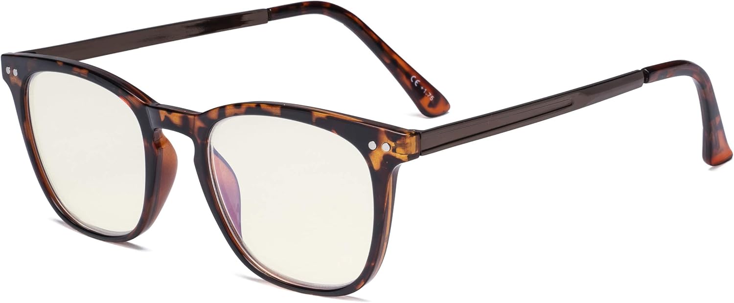 Eyekepper Blue Light Filter Glasses Men Women - Blocking UV Rays Anti Screen Glare Retro Computer Reading Eyeglasses