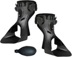 A Pair Drop Foot Brace - Ankle Foot Orthosis For Men Women, Adjustable Ankle Foots Orthosis Support With Inflatable Air-bag Lining, Can Be Worn With Shoes, For Recovery Of Strokes Hemiplegia