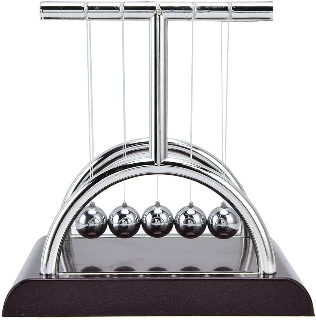 ZJchao 's Desk Toy – Aluminum Swinging Set for Stress Relief, & Office Decor, Silent Motion & Balance