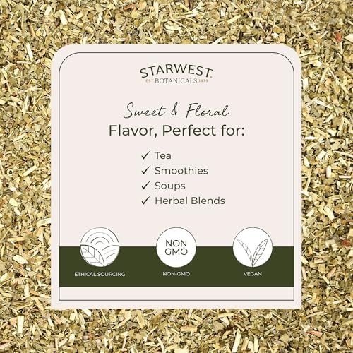 Starwest Botanicals Organic Passion Flower - Dried Loose Leaf Herb for Tea, Herbal Blends, & Smoothies, Natural Passiflora Incarnata, Cut & Sifted, Certified Kosher, Non-GMO - 4 oz Pouch