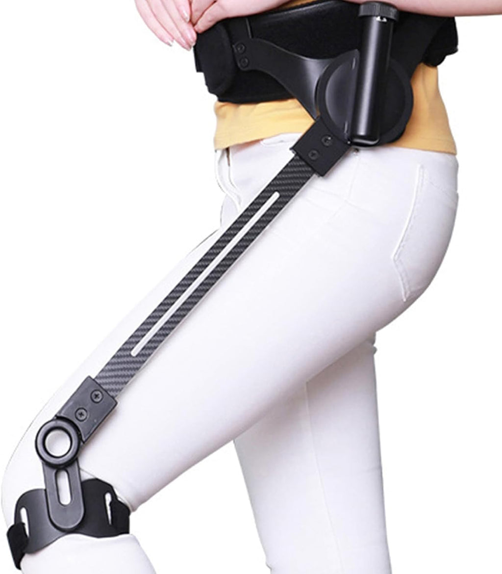 Wearable Bionic Power Exoskeleton for Walking,Adjustable 3 Strength, Bionic Body Power Walking Aids for Adults Elderly,Travel/Daily Mobility Support (Left Leg, L)