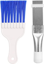 Air Conditioner Condenser Fin Cleaning Brush Stainless Steel Coil Condenser Brush AC Fin Comb Refrigerator Coil Cleaning Whisk Brush Evaporator Radiator Repair Tool