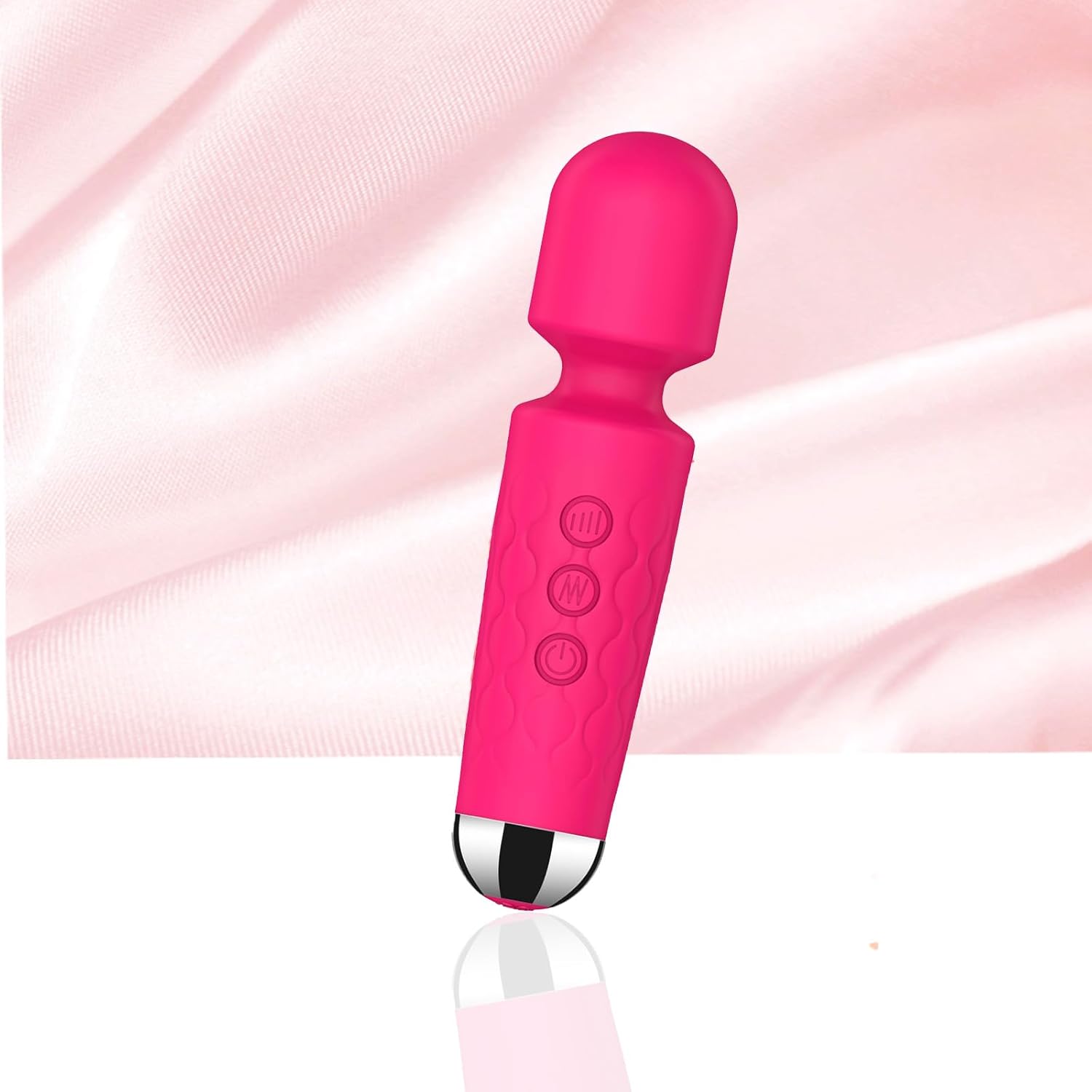 Handheld Small Mini Massager to Relieve Back Neck Shoulder Whole Body Muscle Pain Relief Pressure and Promote Relaxation, 20-Modes & 8-speeds Multi-Settings Available (RED)