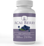 PURE ORIGINAL INGREDIENTS Acai Berry (100 Capsules) No Magnesium Or Rice Fillers, Always Pure, Lab Verified