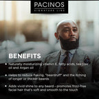 Pacinos Beard Oil - Hair Growth Moisturizing Oil with Natural Ingredients - 2 oz