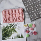 Easter Silicone Chocolate Mold 2 Pieces Egg Rabbit Bunny Shaped Mould for Chocolate Candy Cake Fondant Jelly Pudding Manual Soap Hot Chocolate Cocoa Bombs Making of Easter Party Decoration