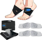 JL-Group Adjustable Arch Support Inserts with Replaceable Orthotic Arch Pads, Wearable Arch Bands for Plantar Fasciitis Pain Relief, Flat Feet & Fallen Arches, High Arches