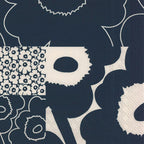 IHR Ideal Home Range Cocktail Napkins Marimekko Disposable 3-Ply Paper Party Napkin Pack, 5" x 5", Unikko Kollaasi (Dark Blue), 20-Count