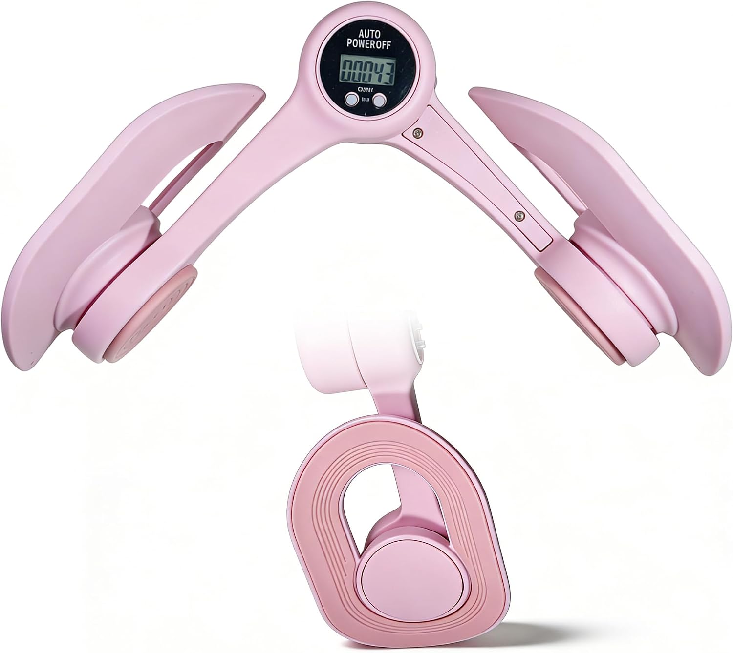 Hip Thigh Trainer, 360°Adjustable Pelvic Floor Exercise with LED Display, Inner Thigh Workout & Postpartum Recovery for Women, Home Gym Equipment for Hip, Leg, Arm