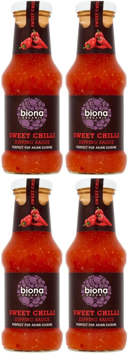 (4 PACK) - Biona - Organic Sweet Chilli Sauce | 250ml | 4 PACK BUNDLE