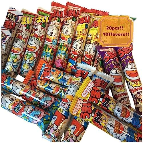 Beatcraft™ Japanese Dagashi Umaibo Happy Set (Regular, 20 Count) – 10 Flavors Variety Pack – Japanese Snack Assortment