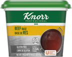 Knorr Professional 095 Beef Stock Base Gluten Free, 0g Trans Fat, 1 lb, 1 Pound Pack of 12