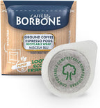 Caffè Borbone Espresso Paper Pods, Blue Blend, Balanced and Full-Bodied, Medium Roast ESE Pods, Authentic Italian Espresso - 50 Count