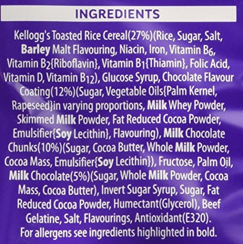 Kellogg's Rice Krispie Chocolate Squares - 4 x 36g
