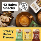 Variety Pack of Halvah Marble, Vanilla, and Walnut Israel Candy Bars– Vegan-Friendly, Certified Kosher Snacks with No Dairy or Gluten by Achva, 25 g. Each (2 Pack)