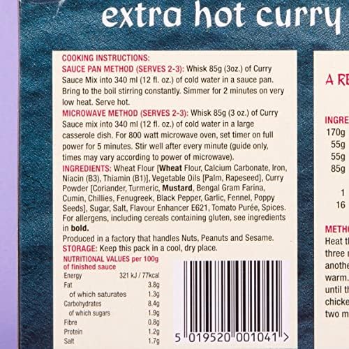 Mayflower 2 X Chinese Curry Sauce Extra Hot 255G