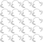 EZGO 20 Pieces (Size S) C-Shape Teeth Whitening Cheek Retractor, Disposable Dental Mouth Opener, Dental Lip Cheek Retractor for Mouthguard Challenge Game