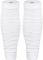 Century Star Men's Football Calf Compression Sleeves - Leg Warmers with Backplate