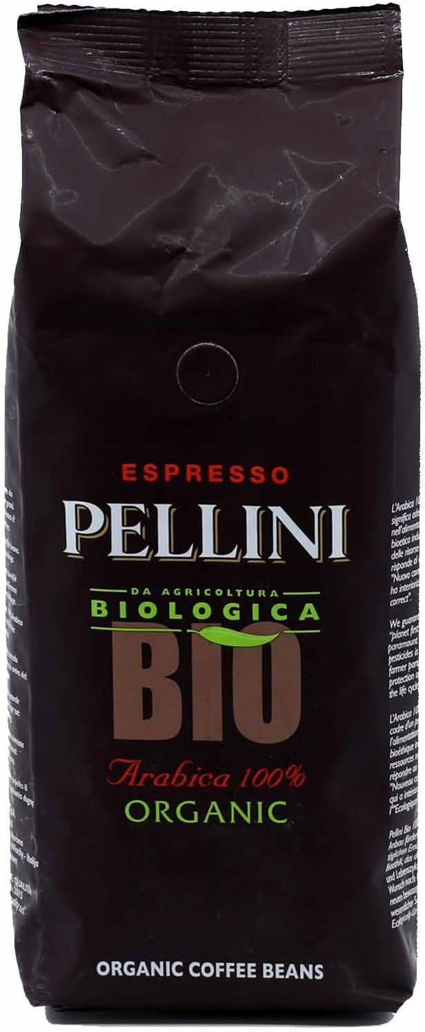 Pellini Bio (Organic) Medium Roast Whole Italian Coffee Beans 1.1lbs (500g)