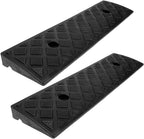 Didiseaon 2pcs Black 3cm Height Threshold Ramps for Driveway and Curb, Heavy-Duty Small Slope Ramps for Cars, Motorcycles, Wheelchairs, and Bikes, Portable Mobility and Vehicle Access Aid
