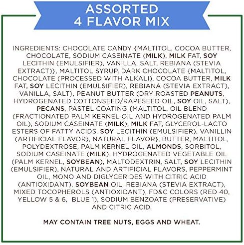 Russell Stover Sugar-Free 4-Flavor Mix Laydown Bag, 10 Ounce