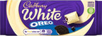 Cadbury Oreo White Chocolate Bar, 120 g, white chocolate with a delicious Oreo filling