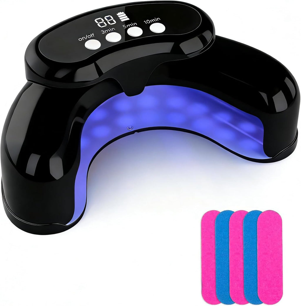 Nail Fungus Laser Treatment LED Light Device-Nail Fungus Treatment,Solution for Damaged Discolored Thick Toenails & Fingernails - Black