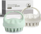 Sndyi 2 Pcs Scalp Massager Shampoo Brush, Scalp Scrubber with Soft Silicone Bristles, Scalp Exfoliator for Dandruff Removal, Scalp Massager for Hair Growth, Wet Dry Hair Brush for Scalp Care