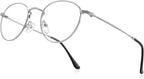 Small Metal Round Reading Glasses for Women Men Classic Vintage Retro Shades Blue Light Blocking Computer Readers