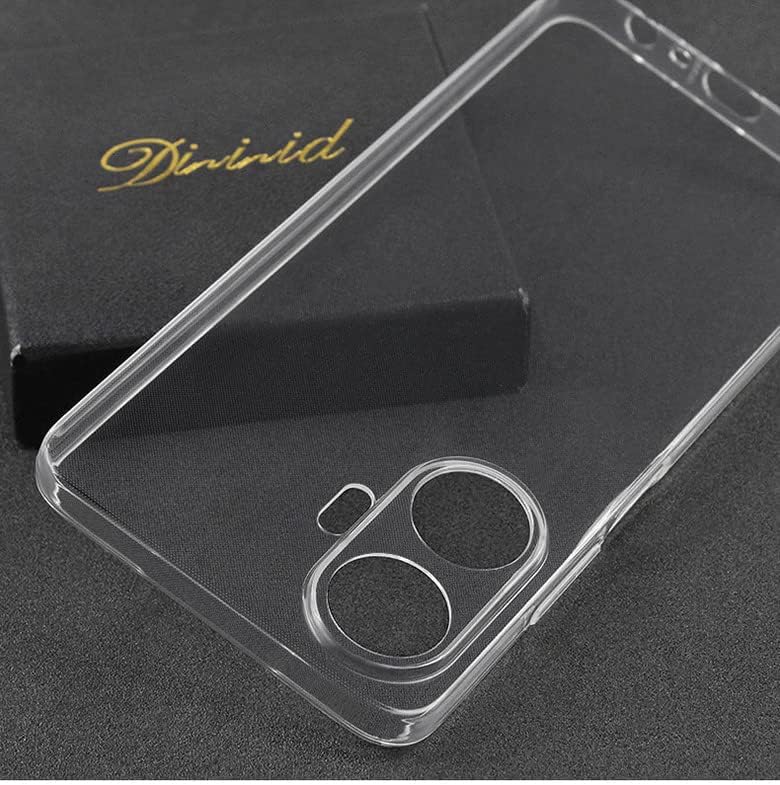 Cover for Realme C55 (6.72") Phone Case +（3 Pack） Screen Protector, Clear Silicone Case, Shockproof Slim Non-Slip Protective Case with Phone Ring Holder Adjustable 360°-Clear