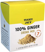 Trader Joe's 100% Natural Ginger Drink Mix 7 - 0.5oz (15g) Packets.