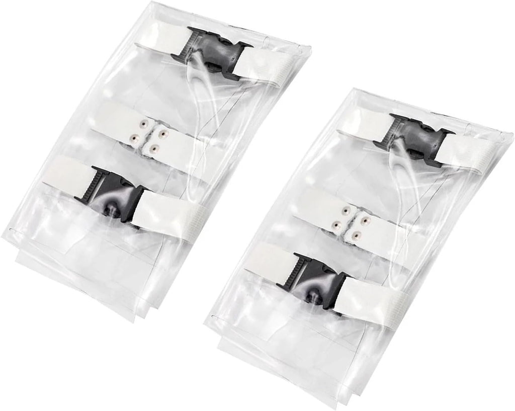 Dental Chair Mat Foot Pad Dustproof Dental Chair Toe Cover Sleeve with Elastic Bands, Plastic Washable Transparent Cover for Chairs Foot Pad (2)