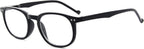 Eyekepper Retro Reading Glasses for Women Reading Black Frame Mens Readers Eyeglasses