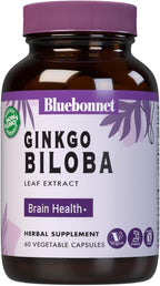 BlueBonnet Ginkgo Biloba Leaf Extract Supplement, 60 Count