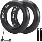 (2-Pack) 10x2.75-6.5 Thicker Inner Tubes with CR202 100°Angled Valve for Electric Scooters & Mini Bikes–Fits 70/65-65, 255x80, 10x3.0, 10x2.50, 10x2.70-6.5 Tires–Includes 2 Tire Levers