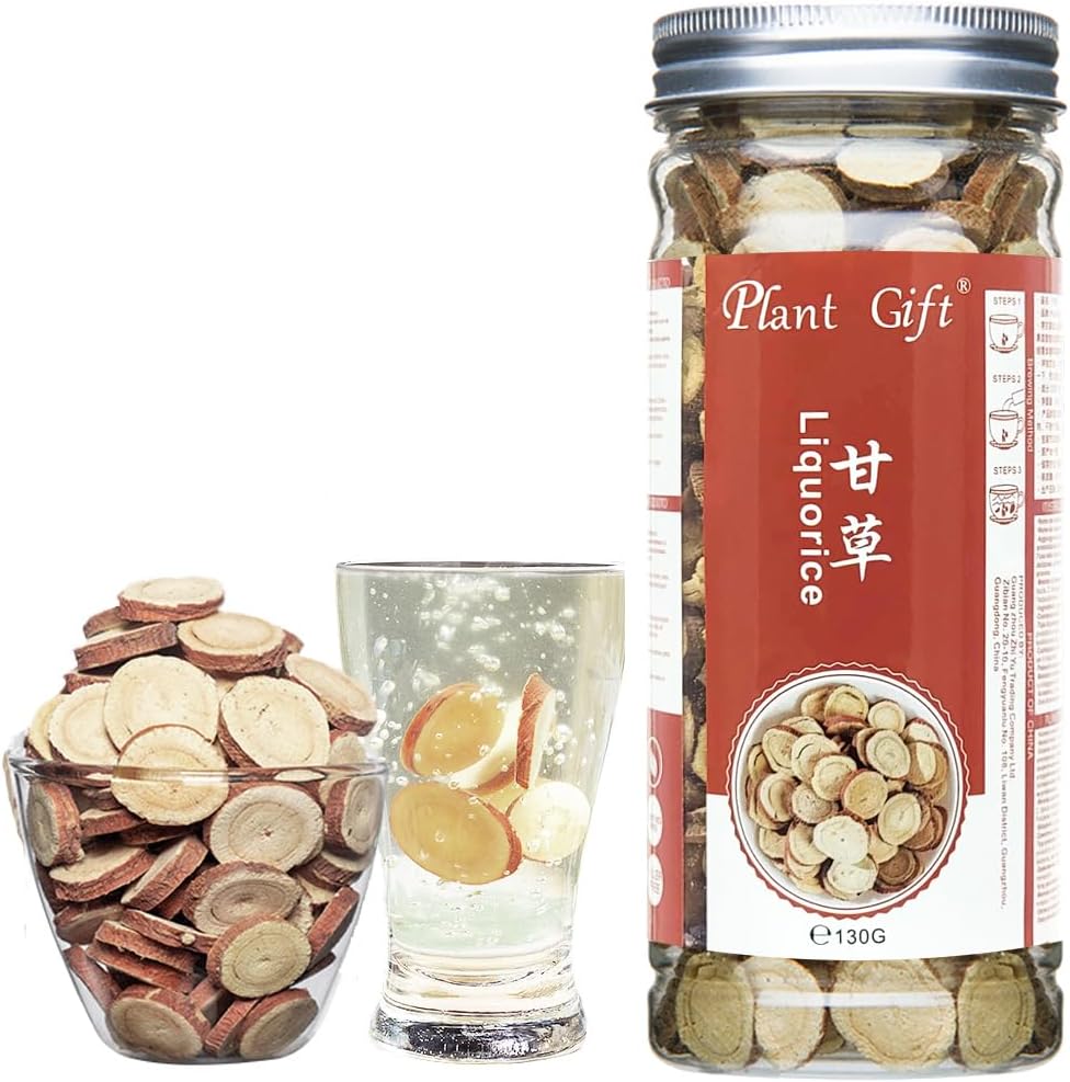 Plant Gift Licorice Root Tea 100% Natural Licorice Tea, 100% Natural & Pure from Licorice Root, Warming and Natural Sweet, Licorice Herbal Tea,130g/4.58oz