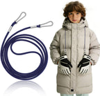 VILLCASE Anti-Lost Glove Strap for Kids 47.63In Nylon Winter Mitten Holder Rope with Clips Adjustable Glove Lanyard for Boys and Girls