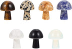 7pcs Gem Mushroom Ornament Mini Crystal Mushrooms Mushroom Figurine Birthday Landscape Figurine Fish Bowl Decorations Garden Decor Natural Rock and Roll Rhinestones