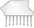 Stainless Steel Gua Sha Facial Tools Metal Guasha Portable Scalp Massager Comb Body And Face Gua Sha Sculpting For Head Neck Legs Arms Body Treatment