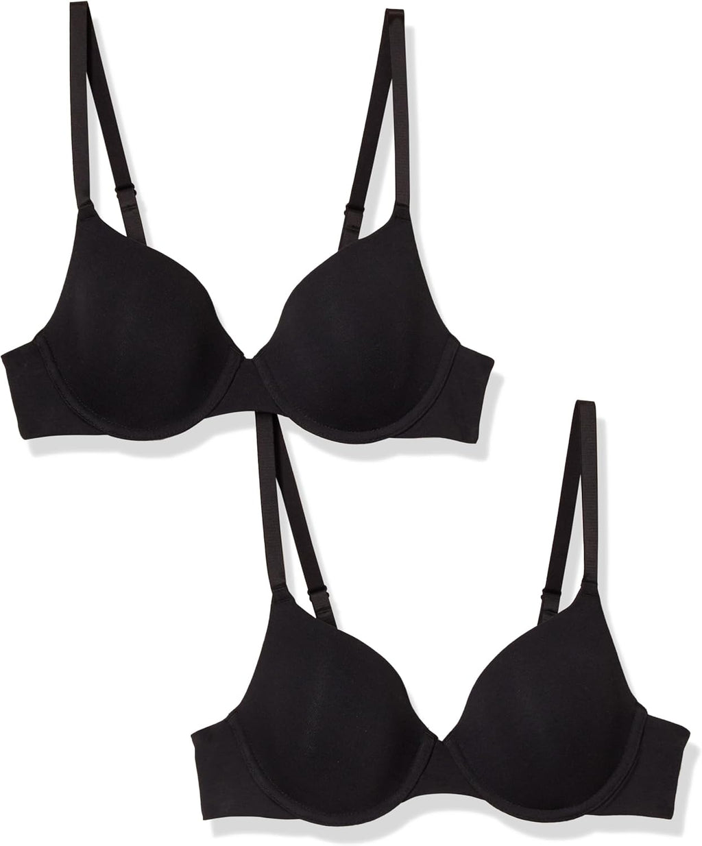Amazon Essentials Women's Underwire T-Shirt Bras, Comfortable, Pack of 2