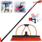 Window Washing Kit with Extension Pole, 3.6-11M Washing Set Equipment Extension Pole Cleaning for Trucks Windows, Window Glass Wall Photovoltaic Panel Cleaning,24FT/7.2M