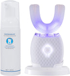 Ultrasonic Toothbrush for Adult Automatic Toothbrush 30'' Automatic Timer Wireless Charging Washable Travel Home Dual-use