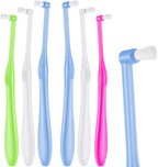 Boao 6 Pieces Tuft Toothbrush Tufted End-tuft Soft Trim Single Compact Interdental for Detail Cleaning Tapered Brush(Cyclinder Brush)
