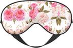 Floral Flower Rose Pink Eye Mask for Ultimate Sleep Comfort - Adjustable, Breathable & Stylish -Perfect for Light Sensitivity, Insomnia