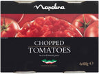 Napolina Chopped Tomatoes in Tomato Juice (4x400g) - Pack of 2