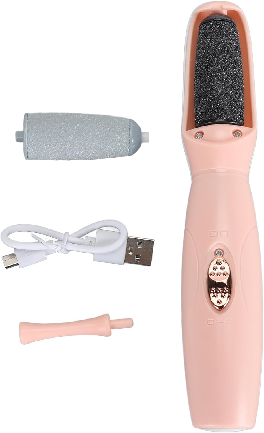 TARSHYRY Electric Foot Callus Remover,360° Rotating Dead Skin Removal Rechargeable Pedicure Tools Foot Grinder for Hard Cracked Dry Skin (Pink)