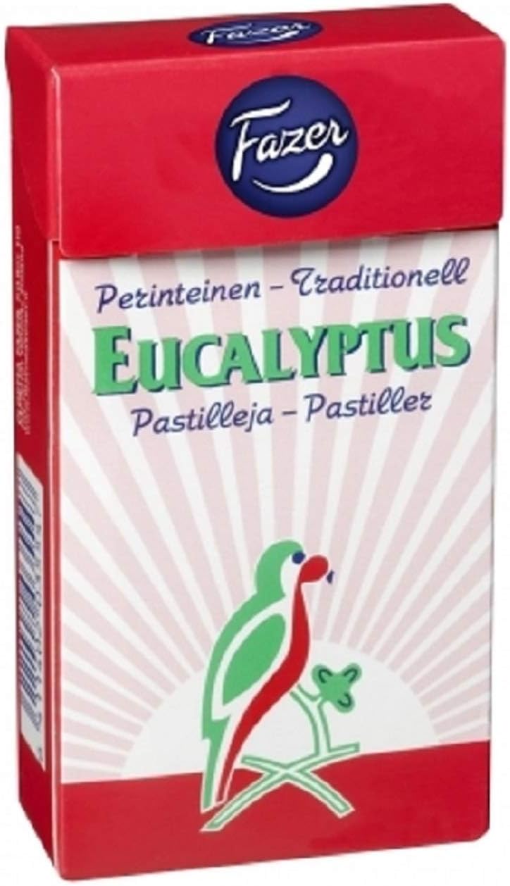 Fazer Eucalyptus throat Pastilles 1 Box of 38g 1.3 oz