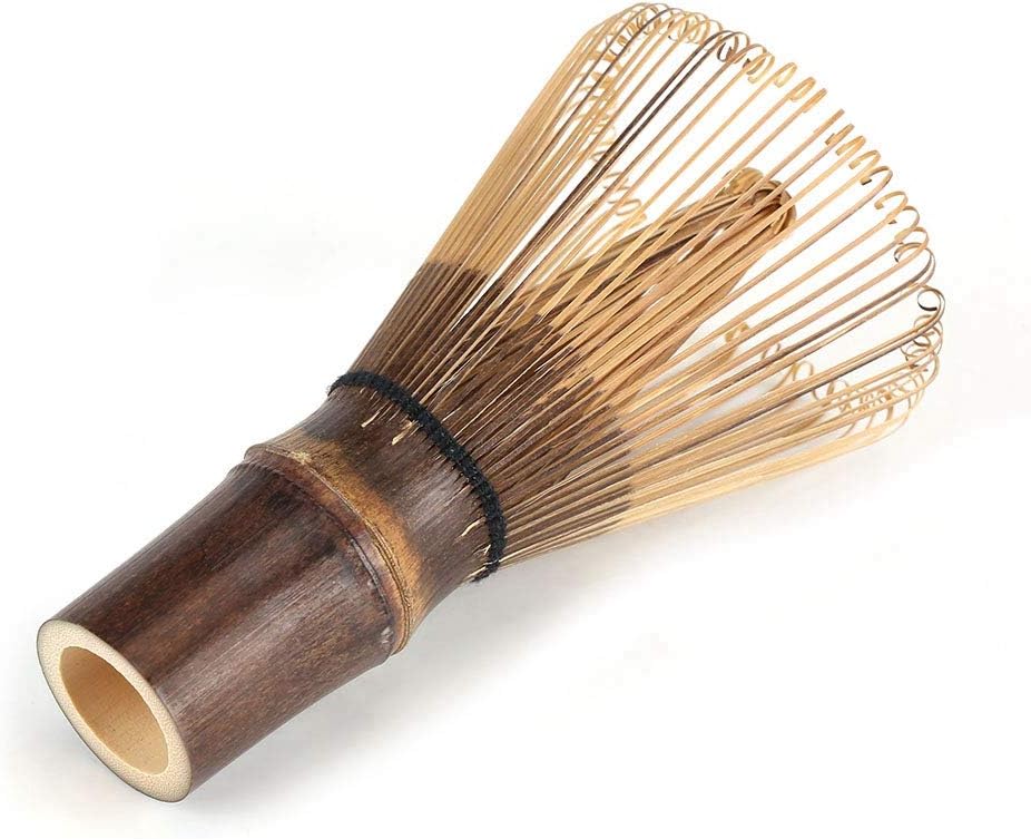 Mxtech Excellent Workmanship Easy to Use Matcha Whisk, Tea Whisk, 80 Prongs, Black, 4.33 Inches x 2.28 Inches