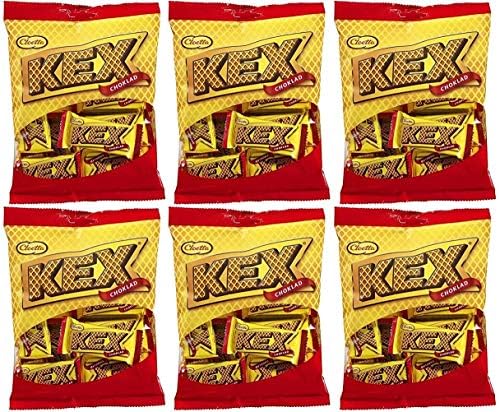 Cloetta Kex Choklad - Chocolate Filled Mini Wafers 156g - Pack of 6